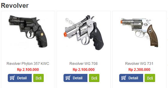 Jual Airsoft Gun Revolver Murah GokilGuncom